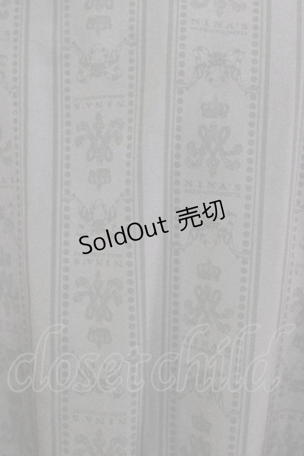 画像4: m petit by misako / MSKストライプフレアワンピース LL グレー H-26-02-14-005-LO-OP-NS-ZH (4)