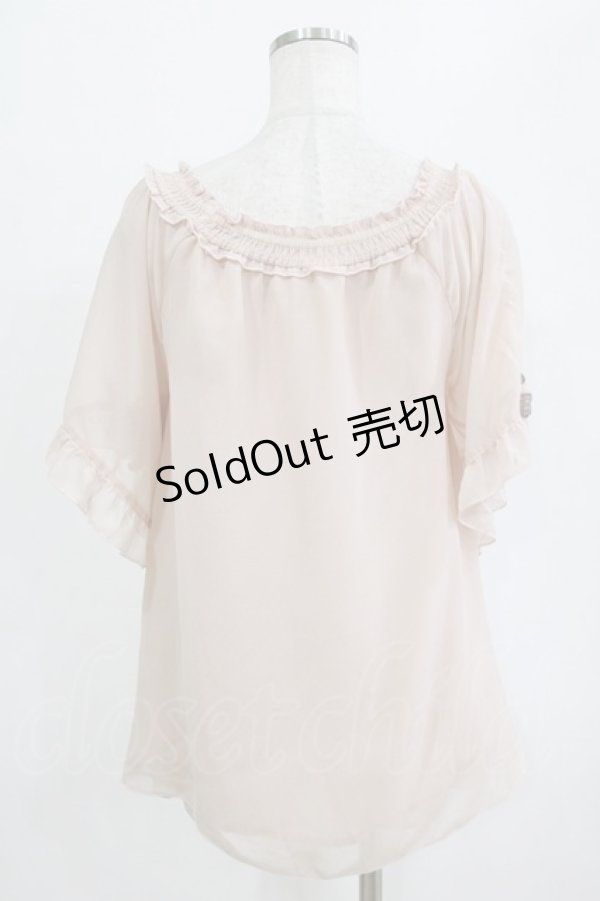 画像3: axes femme / ドットシフォントップス M ピンク H-26-02-14-048-AX-TO-NS-ZH (3)