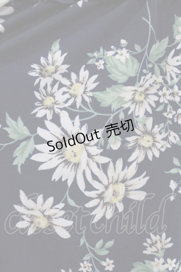 画像4: axes femme / フラワーブラウス M ネイビー H-26-02-14-049-AX-BL-NS-ZH (4)