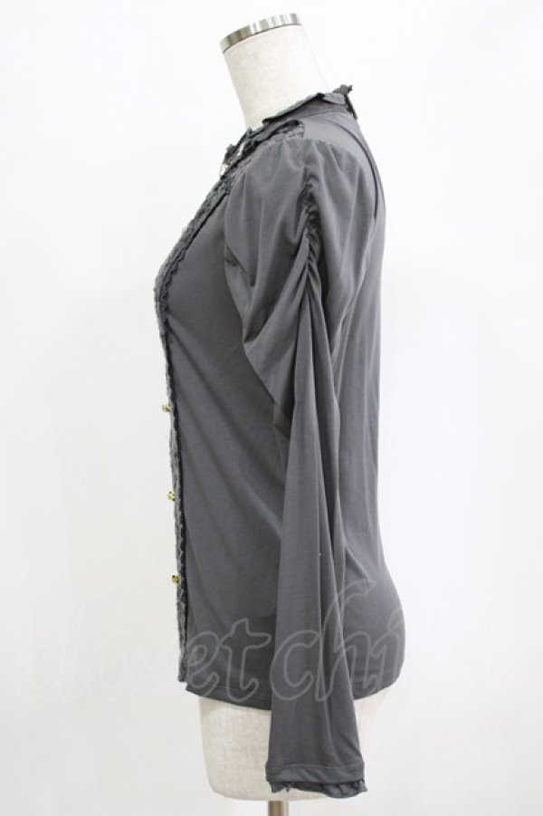 画像2: axes femme / レース切替プルオーバー M グレー H-26-02-14-050-AX-TO-NS-ZH (2)