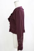 画像2: axes femme / ラッフル襟Wボタンボレロ M パープル H-26-02-14-051-AX-TO-NS-ZH (2)