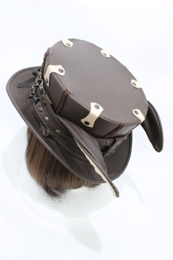 画像2: candy noir / うさ耳コルセットハット  ブラウン H-26-02-14-1003-EL-AC-KB-ZH (2)