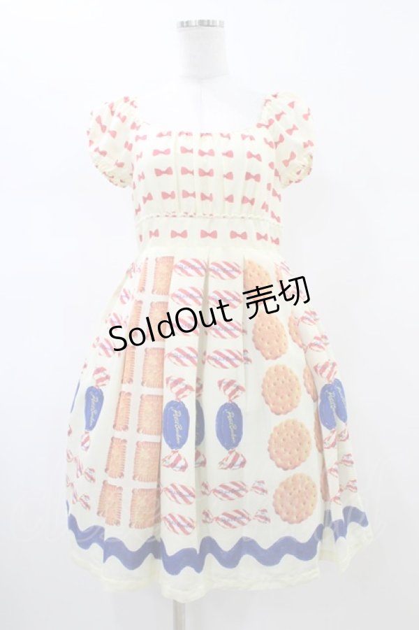 画像1: Emily Temple cute / キャンディー＆ビスケットワンピース  オフ H-26-02-14-1039-ET-OP-KB-ZH (1)