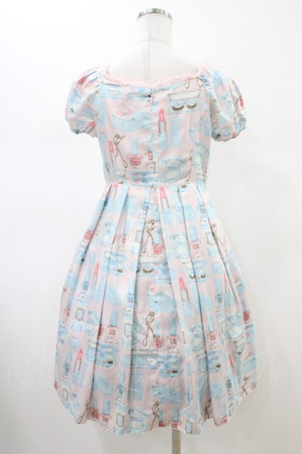 画像2: Emily Temple cute / コスメプリントワンピース  ピンク H-26-02-14-1040-ET-OP-KB-ZH (2)