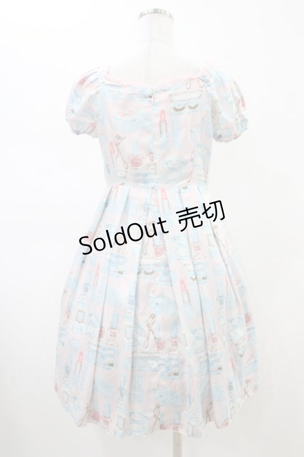 画像2: Emily Temple cute / コスメプリントワンピース  ピンク H-26-02-14-1040-ET-OP-KB-ZH (2)