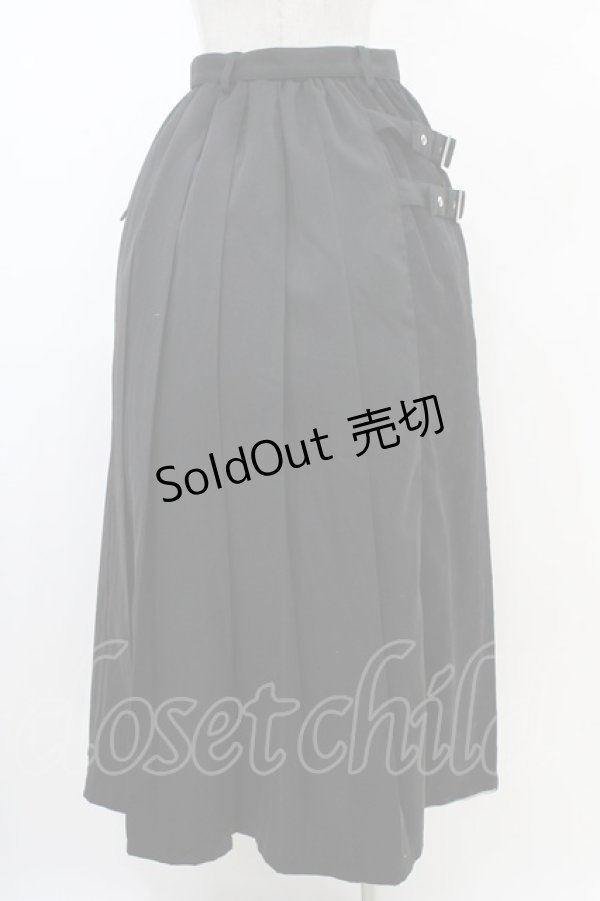画像2: ACDC RAG / LOVE PUNKロングスカート  ブラック×ブラック H-26-02-14-1046-PU-SK-KB-ZH (2)