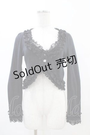 画像: FRILL / バック刺繍ボレロ  ブラック H-26-02-14-1051-HN-TO-KB-ZH
