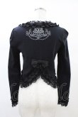 画像2: FRILL / バック刺繍ボレロ  ブラック H-26-02-14-1051-HN-TO-KB-ZH (2)