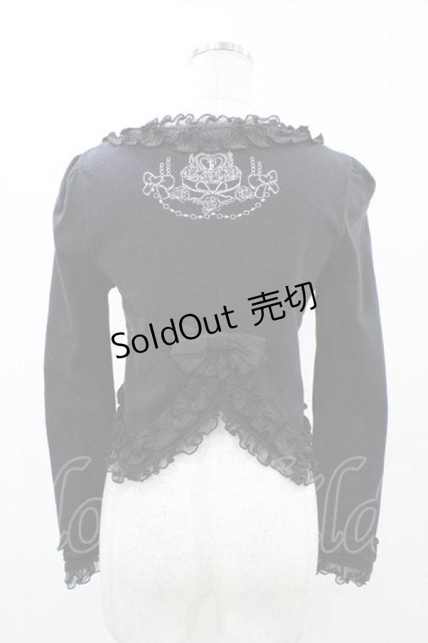画像2: FRILL / バック刺繍ボレロ  ブラック H-26-02-14-1051-HN-TO-KB-ZH (2)