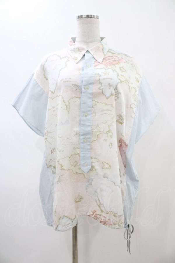 画像1: MILKBOY / クルーズシャツ  サックス H-26-02-14-1054-MB-BL-KB-ZH (1)