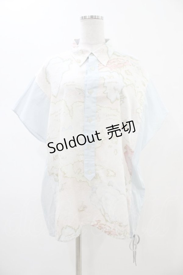 画像1: MILKBOY / クルーズシャツ  サックス H-26-02-14-1054-MB-BL-KB-ZH (1)