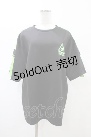 画像: ACDC RAG / 渦雷T  ブラック×グリーン H-26-02-14-1055-PU-TO-KB-ZH