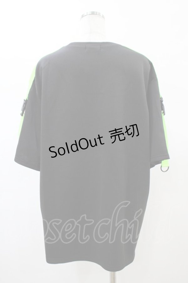 画像2: ACDC RAG / 渦雷T  ブラック×グリーン H-26-02-14-1055-PU-TO-KB-ZH (2)