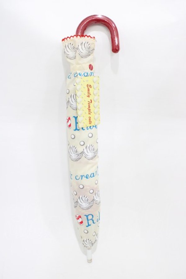 画像1: Emily Temple cute / リボン&クリームアンブレラ  オフ H-26-02-14-1007-ET-ZA-KB-ZH (1)