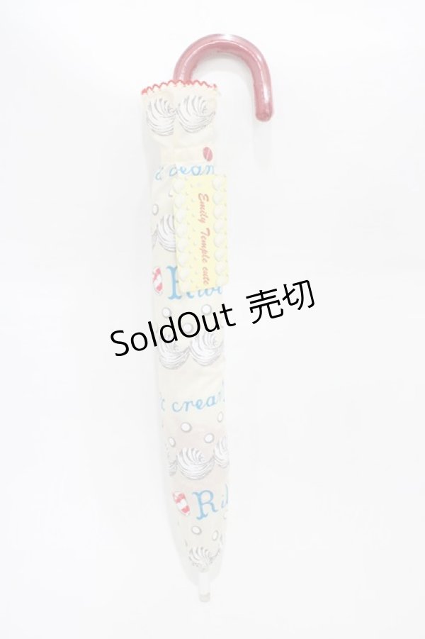 画像1: Emily Temple cute / リボン&クリームアンブレラ  オフ H-26-02-14-1007-ET-ZA-KB-ZH (1)