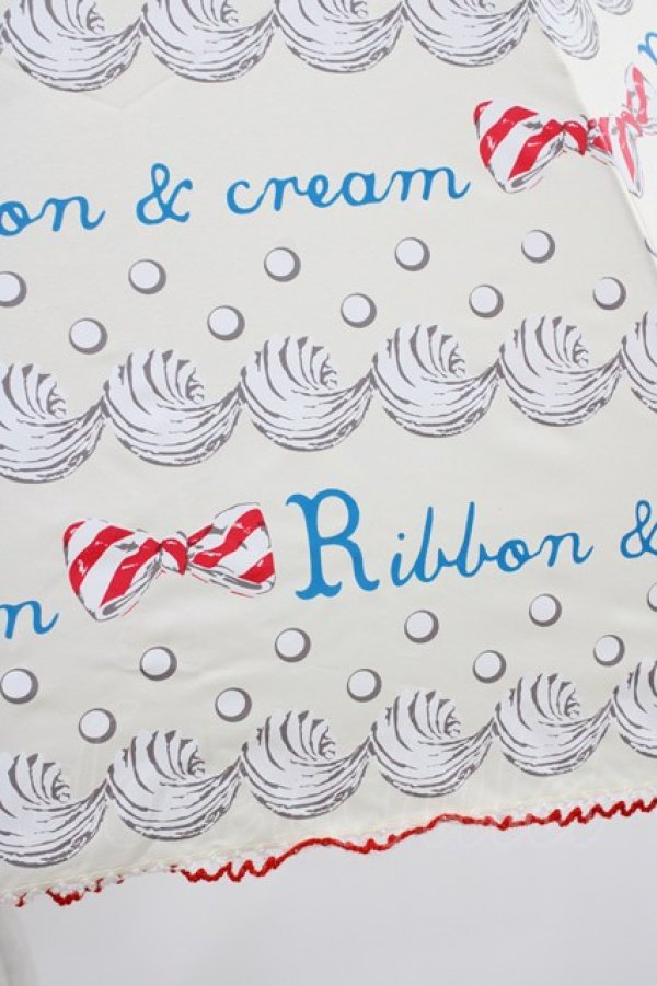 画像3: Emily Temple cute / リボン&クリームアンブレラ  オフ H-26-02-14-1007-ET-ZA-KB-ZH (3)