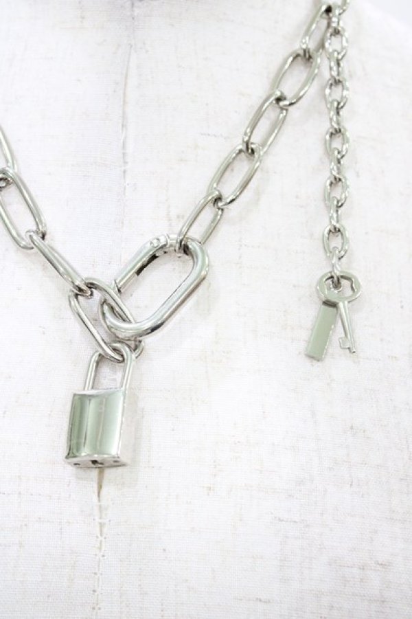 画像1: MILKBOY / PADLOCKネックレス  シルバー H-26-02-14-1015-MB-AC-KB-ZH (1)