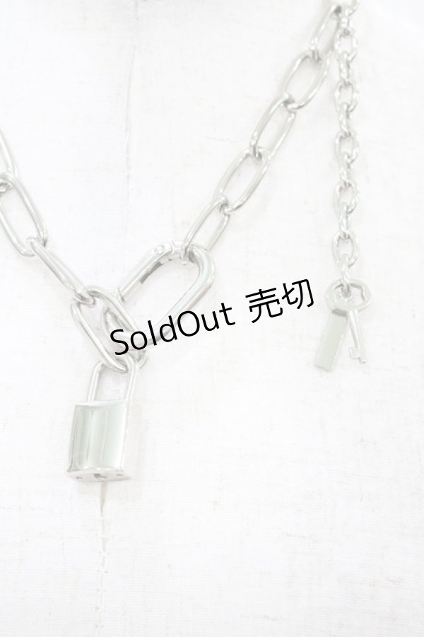 画像1: MILKBOY / PADLOCKネックレス  シルバー H-26-02-14-1015-MB-AC-KB-ZH (1)