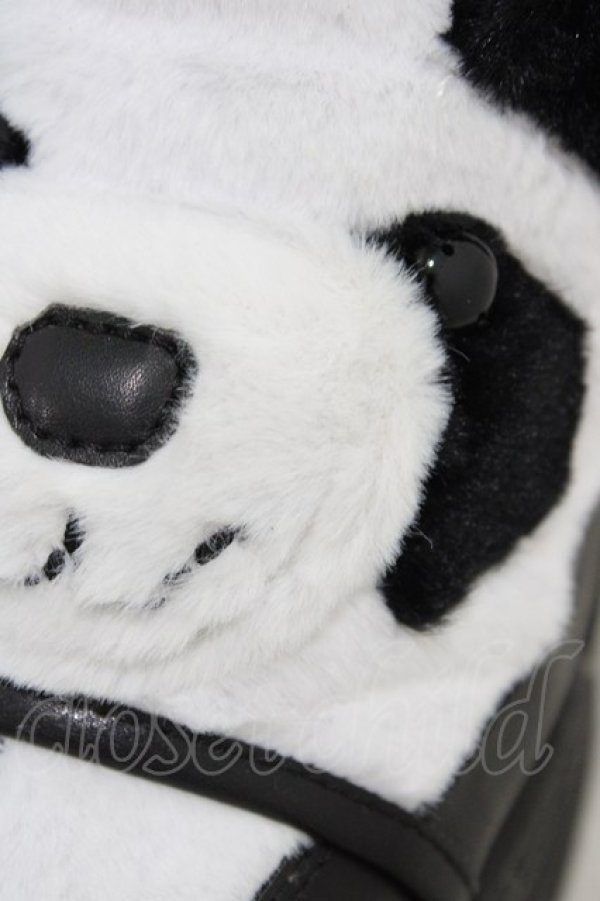 画像4: YOSUKE / パンダ厚底スニーカー 23 ホワイトブラック H-26-02-14-1001-PU-SH-KB-ZH (4)