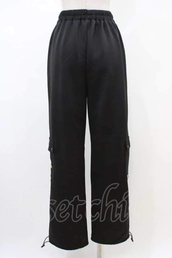 画像2: ACDC RAG / ビビッドグルーミー メッシュパンツ  ブラック×グリーン H-26-02-14-1021-0-PA-KB-ZH (2)