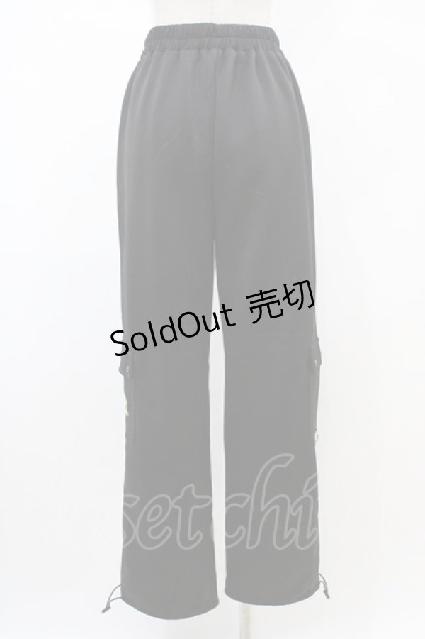 画像2: ACDC RAG / ビビッドグルーミー メッシュパンツ  ブラック×グリーン H-26-02-14-1021-0-PA-KB-ZH (2)