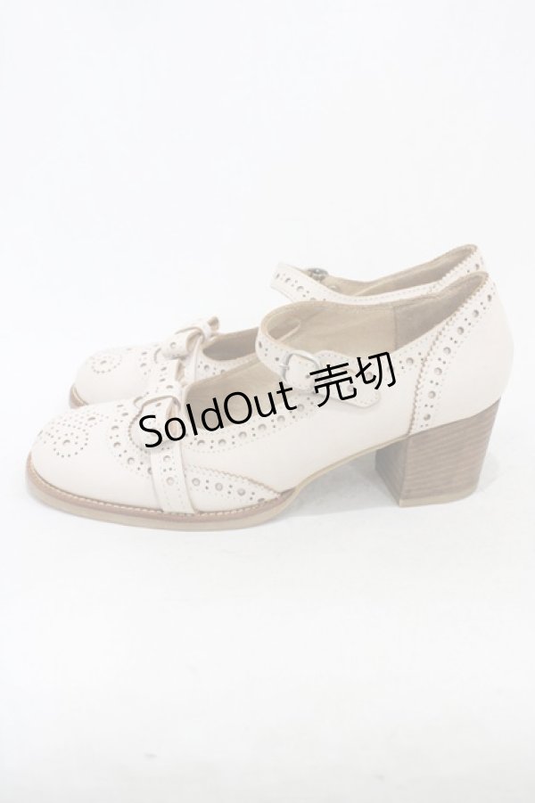 画像2: Jane Marple / トゥリボンのメリージェーンシューズ M アイボリー H-26-02-14-1002-JM-SH-KB-ZH (2)