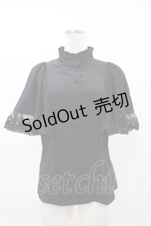 画像: Sheglit / “Sacred”ケープブラウス M 黒 H-26-02-14-1024-EL-BL-AK-ZH