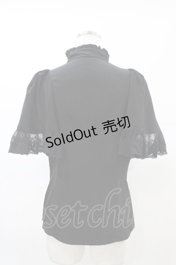 画像2: Sheglit / “Sacred”ケープブラウス M 黒 H-26-02-14-1024-EL-BL-AK-ZH (2)