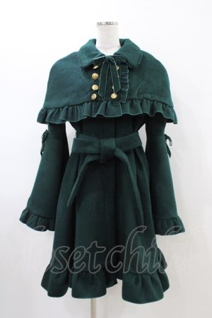 画像: ATELIER PIERROT / Holy Night Cape Coat  グリーン H-26-02-14-1025-EL-CO-KB-ZH