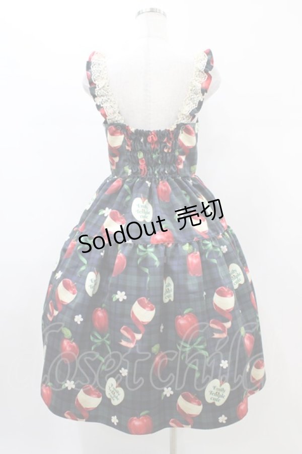 画像2: Emily Temple cute / タータンRibbonAppleノースリーブワンピース  black watch H-26-02-14-1030-ET-OP-KB-ZH (2)