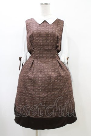 画像: axes femme POETIQUE / 明治チョコレートワンピース  明治ミルクチョコレート H-26-02-14-1031-AX-OP-KB-ZH