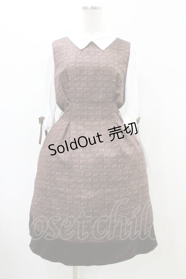 画像1: axes femme POETIQUE / 明治チョコレートワンピース  明治ミルクチョコレート H-26-02-14-1031-AX-OP-KB-ZH (1)