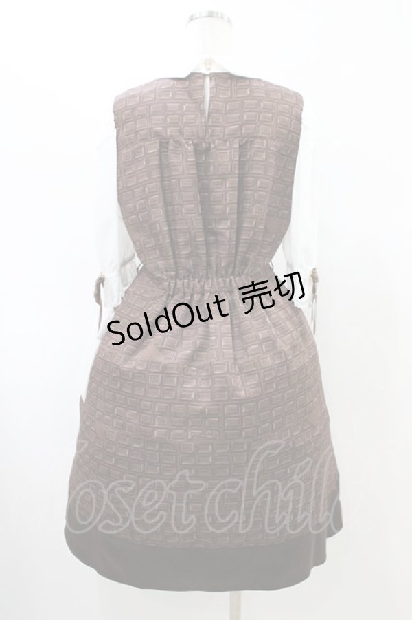 画像2: axes femme POETIQUE / 明治チョコレートワンピース  明治ミルクチョコレート H-26-02-14-1031-AX-OP-KB-ZH (2)