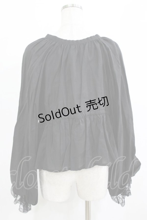 画像3: axes femme / ボリューム袖ブラウス M ブラック H-26-02-14-053-AX-BL-NS-ZH (3)