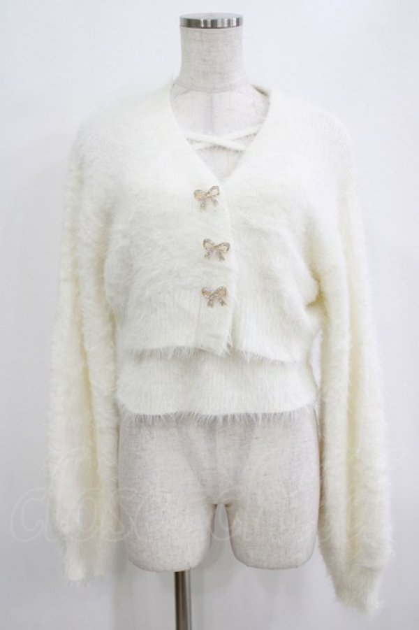 画像1: couture BY ROJITA / リボン釦キャミ付きシャギーミニCD Free オフ H-26-02-14-056-GO-TO-NS-ZH (1)