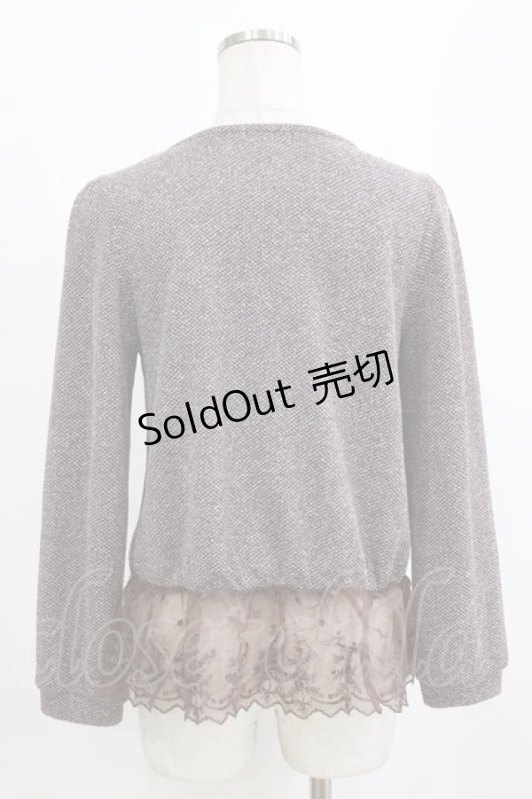 画像3: axes femme / レイヤード風プルオーバー M ブラウン H-26-02-14-057-AX-TO-NS-ZH (3)