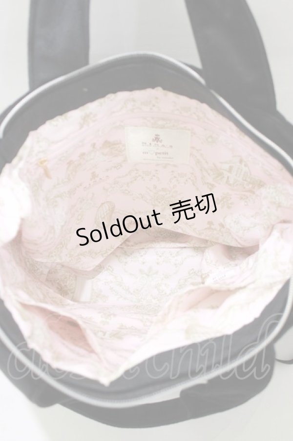 画像4: m petit by misako / AM* NIベロアリボン2WAY  ブラック H-26-02-14-062-LO-BG-NS-ZH (4)