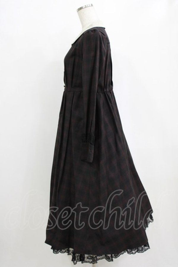 画像2: axes femme / リボンタイ付きクラシックワンピース M ブラック H-26-02-14-007-AX-OP-NS-ZH (2)