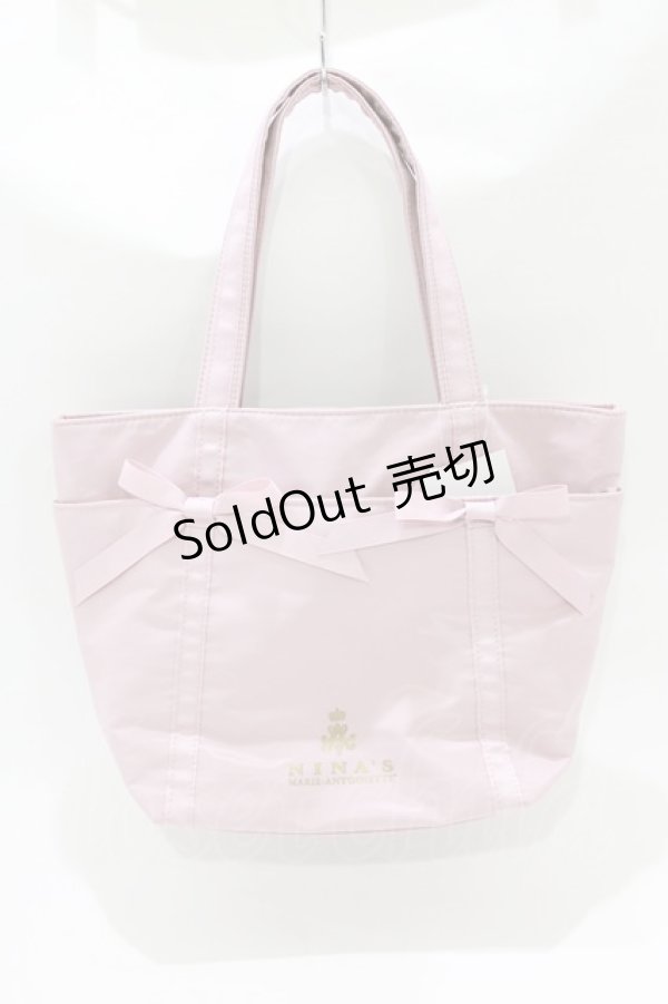 画像1: m petit by misako / AM*リボンランチトート  ピンク H-26-02-14-065-LO-BG-NS-ZH (1)