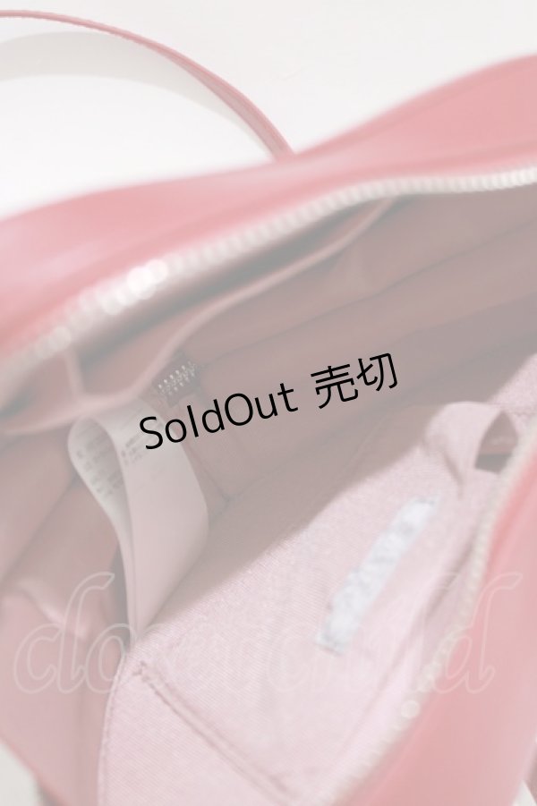 画像2: axes femme POETIQUE / ロゴプレートハートポシェット  レッド H-26-02-14-066-AX-BG-NS-ZH (2)