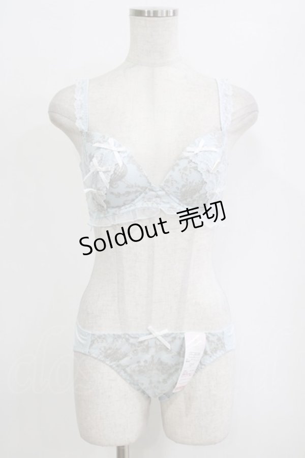 画像1: m petit by misako / AO*ブラショーツセット L サックス H-26-02-14-069-LO-TO-NS-ZH (1)