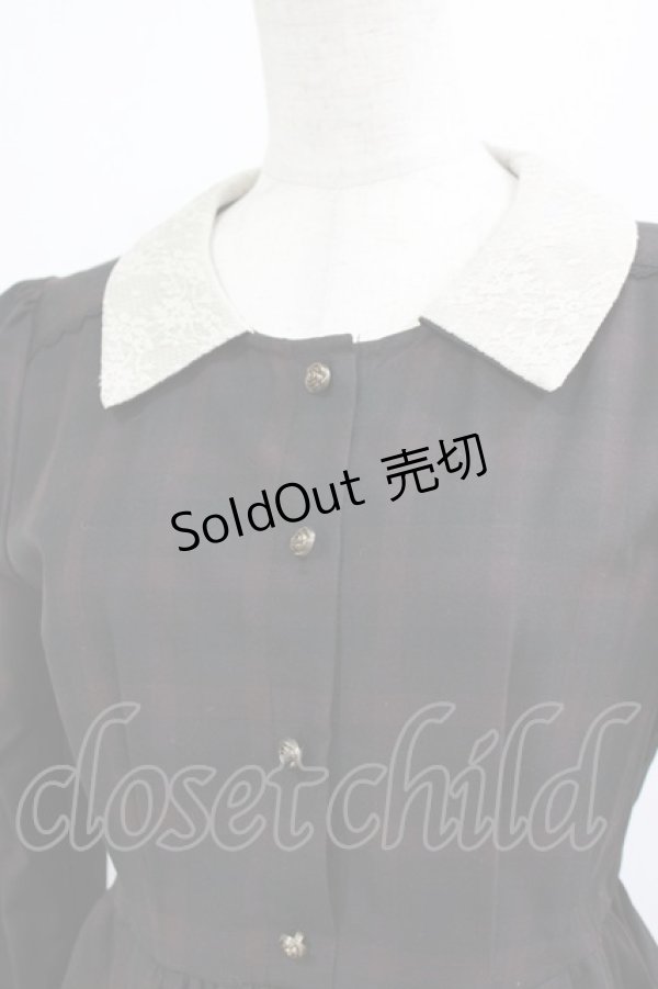 画像4: axes femme / リボンタイ付きクラシックワンピース M ブラック H-26-02-14-007-AX-OP-NS-ZH (4)