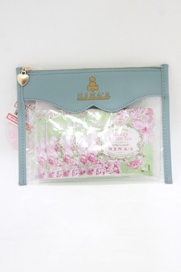 画像1: m petit by misako / AM*コウチャツキクリアP（紅茶無し）  サックス H-26-02-14-075-LO-ZA-NS-ZH (1)