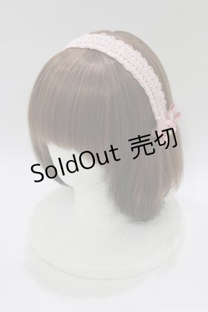 画像: m petit by misako / AM*NIヘッドドレスB  ピンク H-26-02-14-077-LO-AC-NS-ZH