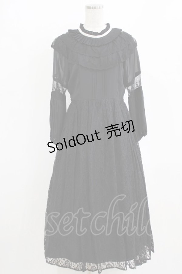 画像1: axes femme / ヴィクトリアンレーシーワンピース M ブラック H-26-02-14-008-AX-OP-NS-ZH (1)