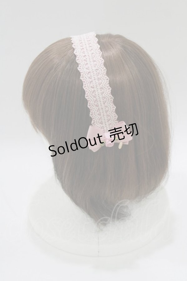 画像2: m petit by misako / AM*NIヘッドドレスB  ピンク H-26-02-14-077-LO-AC-NS-ZH (2)