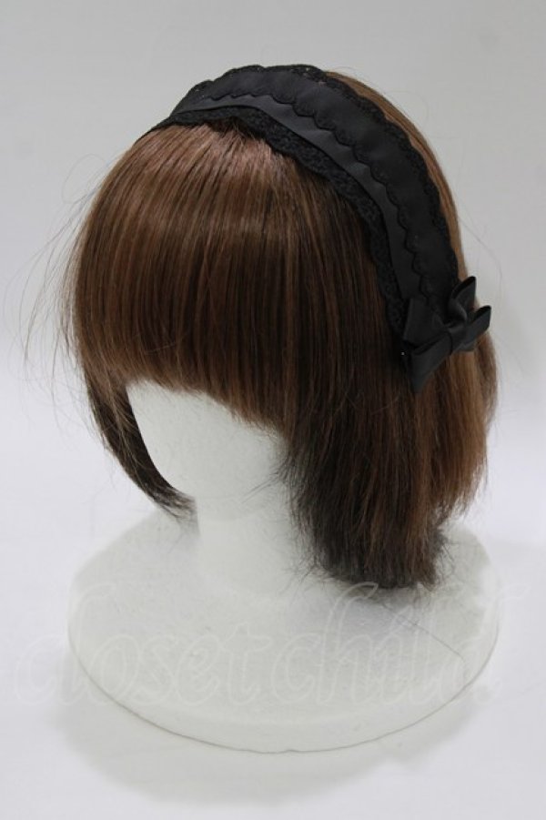 画像1: m petit by misako / TT*AMヘッドドレス  ブラック H-26-02-14-078-LO-AC-NS-ZH (1)