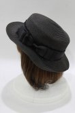 画像2: m petit by misako / AMブレードカンカン帽  ブラック H-26-02-14-082-LO-AC-NS-ZH (2)