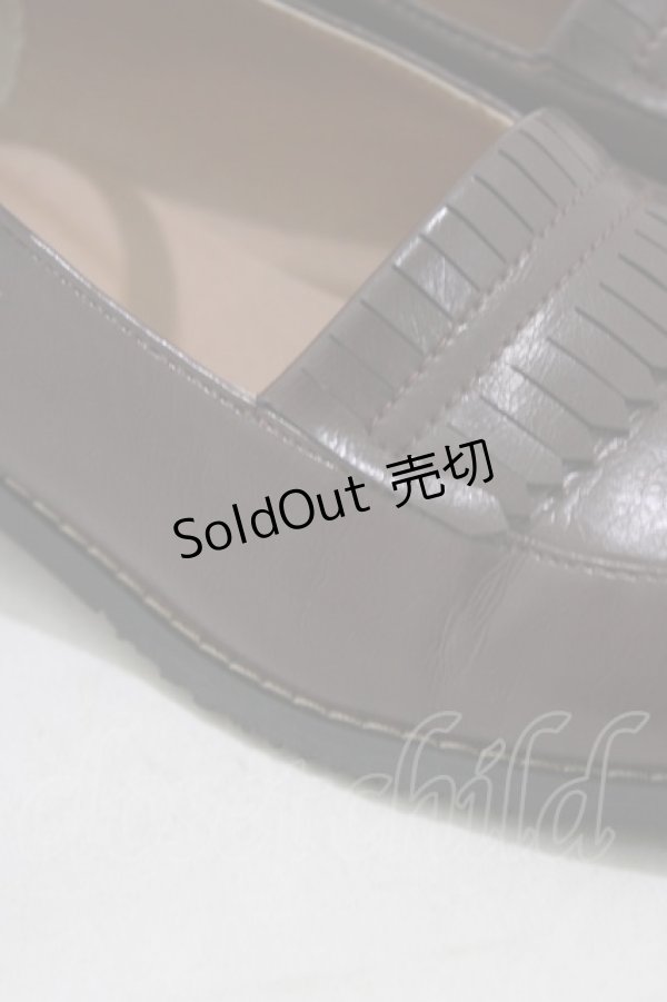 画像5: Fi.n.t / ストラップローファー L/24.5~25cm ブラウン H-26-02-14-085-CA-SH-NS-ZH (5)