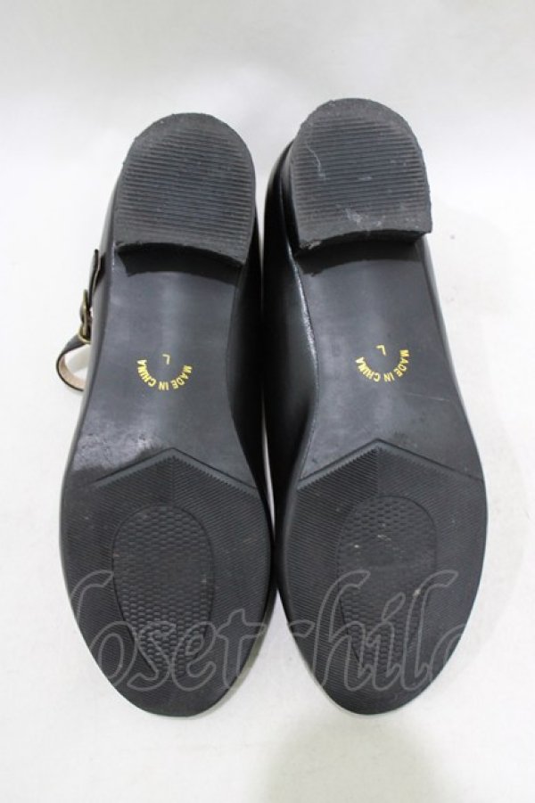 画像4: F i.n.t / リボンストラップパンプス L/24.5~25cm ブラック H-26-02-14-087-0-SH-NS-ZH (4)